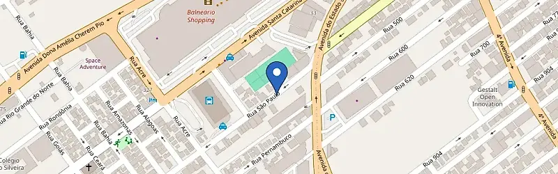 Mapa da estação Hotel Palmas Executivo