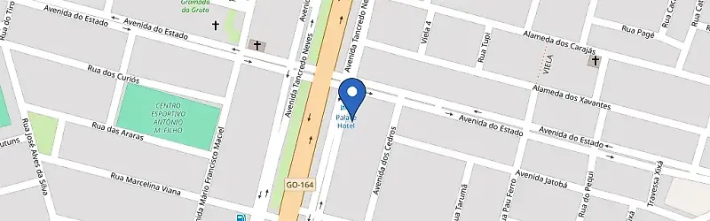 Mapa da estação Palace Hotel
