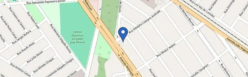 Mapa da estação Rebouças