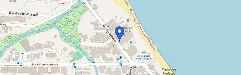 Mapa da estação Hotel Slaviero Essential Ingleses