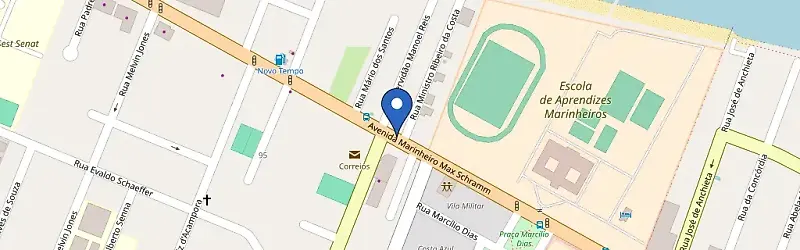 Mapa da estação Porsche Center Florianópolis