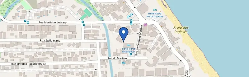 Mapa da estação Zletric - Hotel Porto Sol Ingleses