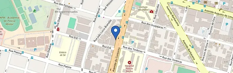 Mapa da estação Braspark Contorno