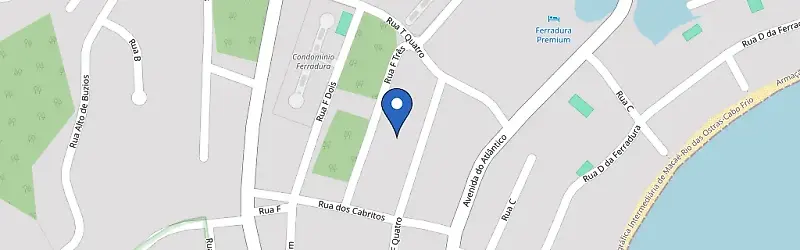 Mapa da estação Pousada Villa Bella Ferradura