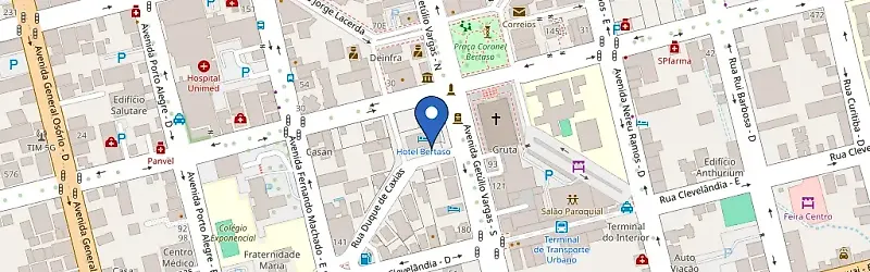 Mapa da estação Hotel Bertaso