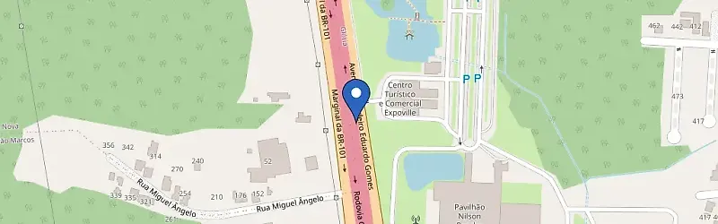 Mapa da estação Centro Turístico E Comercial Da Expoville - Joy Energy