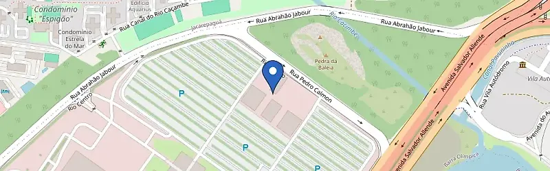 Mapa da estação Recar Riocentro