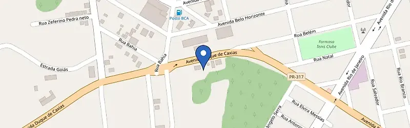 Mapa da estação Cine Fotoeste