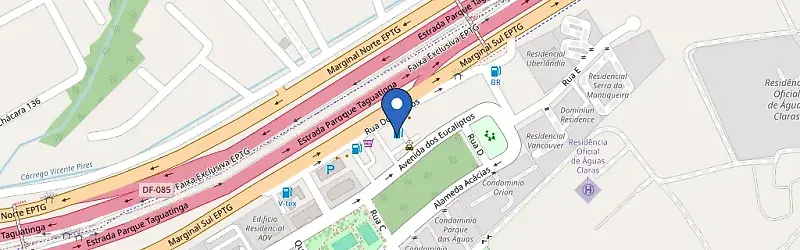 Mapa da estação Posto Ipiranga