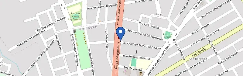 Mapa da estação Hertz Center Hotel