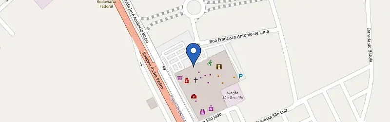 Mapa da estação Shopping Peixoto