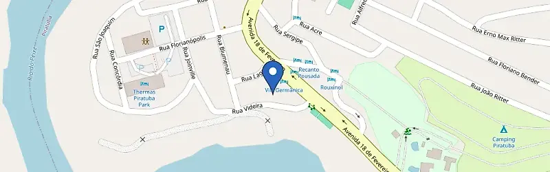Mapa da estação Hotel Vila Germânica
