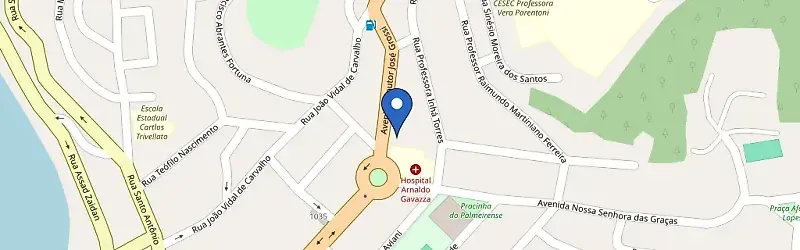 Mapa da estação Shopping Colina