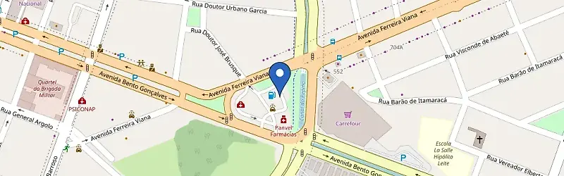 Mapa da estação Posto Coqueiro