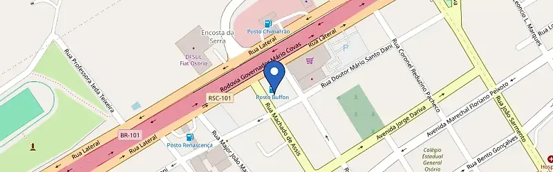 Mapa da estação Posto Buffon