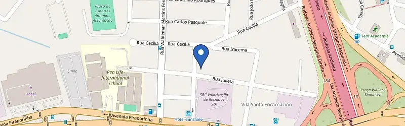 Mapa da estação Espaço Motor
