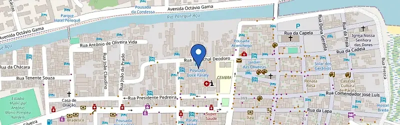 Mapa da estação Pousada Doce Paraty