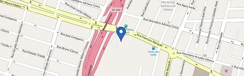 Mapa da estação Trajano Palace Hotel
