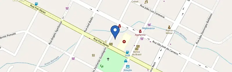 Mapa da estação Sicredi Ibiraiaras - Sede Administrativa
