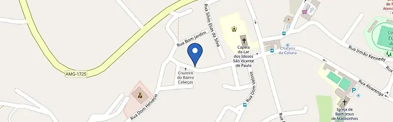 Mapa da estação Pousada Sinhá Olímpia