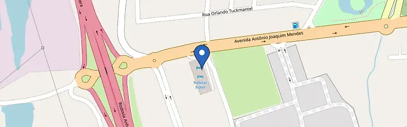 Mapa da estação Volvo - Hotel Habitat - Pirassununga, SP