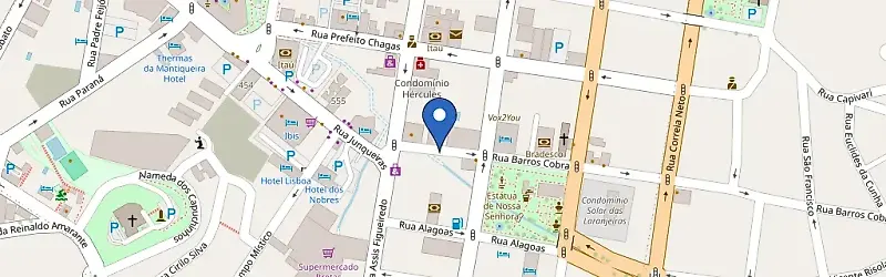 Mapa da estação Hotel Nacional Inn