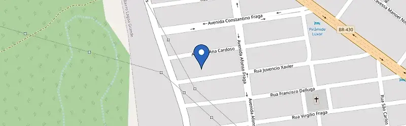 Mapa da estação Dr. Luciano Albernaz