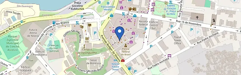Mapa da estação Shopping Plaza Niterói