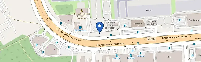 Mapa da estação BYD / Saga Brasília Aeroporto