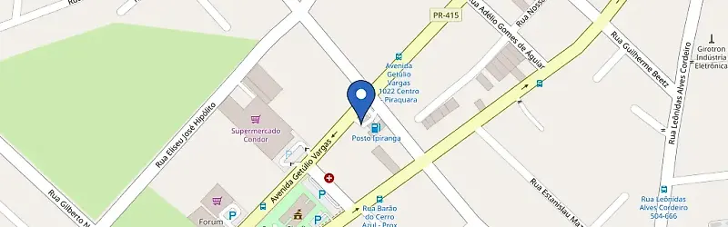 Mapa da estação Posto Sinal Verde Piraquara