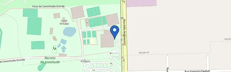 Mapa da estação Recreio Da Juventude