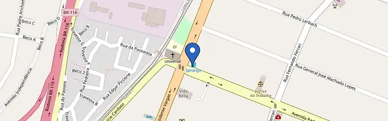 Mapa da estação Posto Docentro