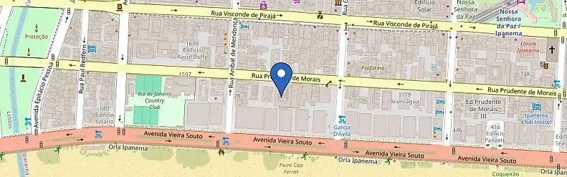 Mapa da estação Easy Volt Condomínio Ipanema Guinle Residence Service