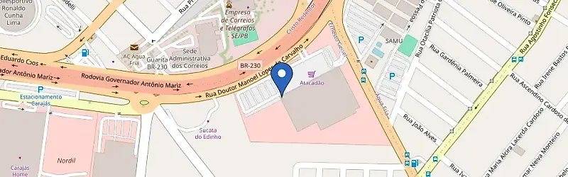 Mapa da estação Atacadão