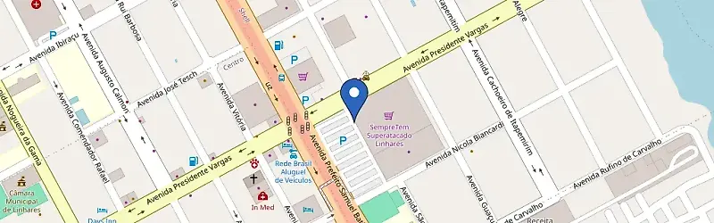 Mapa da estação Hipermercado SempreTem Carone