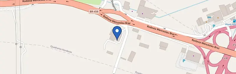 Mapa da estação BYD Vitória Motors Pouso Alegre