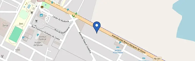 Mapa da estação EcoCarga Arena Fitness