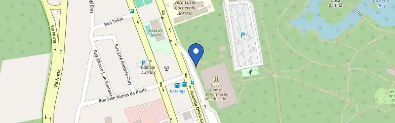 Mapa da estação Exclusivo GCM Parque da Cidade Burle Marx - SJC