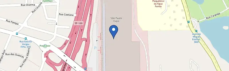 Mapa da estação Sao Paulo Expo