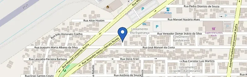 Mapa da estação Recarga Rápida Aeroporto
