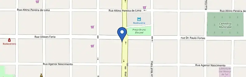 Mapa da estação São Mateus Do Sul