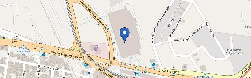 Mapa da estação Shell Recharge | Localiza/Carrefour Giovani Gronchi