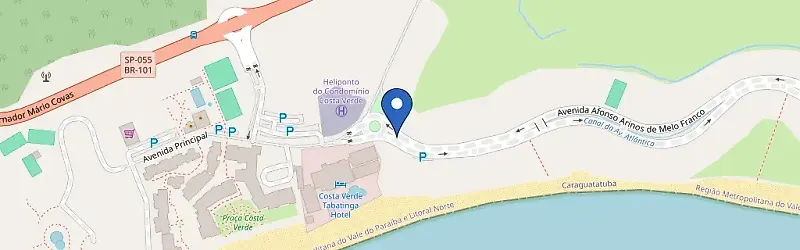 Mapa da estação Hotel Costa Verde Tabatinga