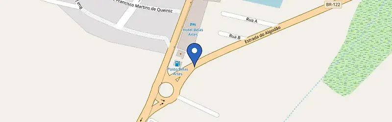 Mapa da estação Pousada Casa Grande