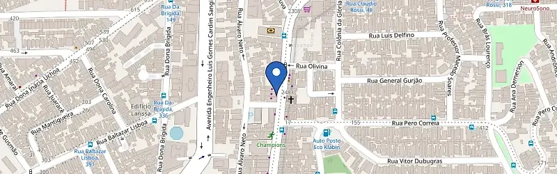 Mapa da estação Centro Automotivo Porto Seguro - Vila Mariana