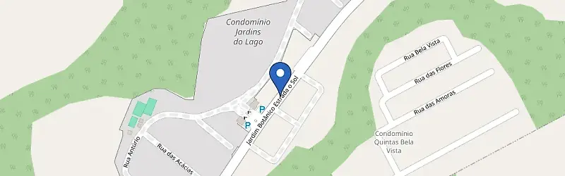 Mapa da estação Empório Botânico