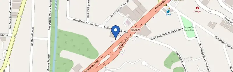 Mapa da estação Bahiatech Loja 2