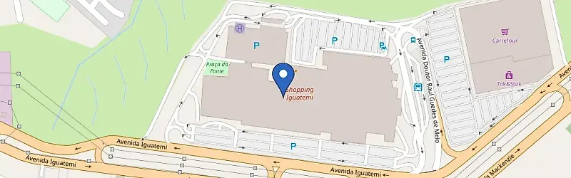 Mapa da estação Shopping Iguatemi Campinas