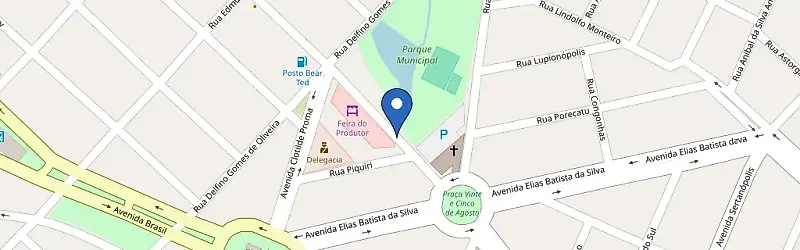 Mapa da estação Parque Municipal João Ferreira