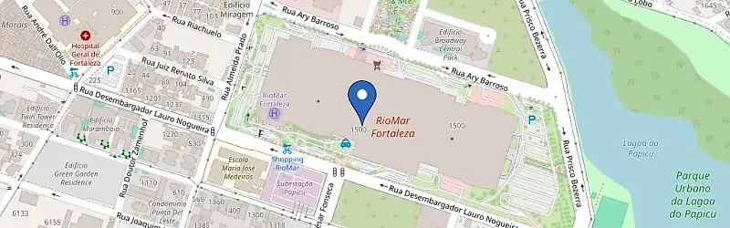 Mapa da estação RioMar Fortaleza